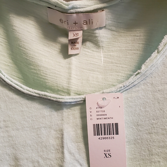 Anthropologie light green sleeveless top XS - Picture 3 of 3